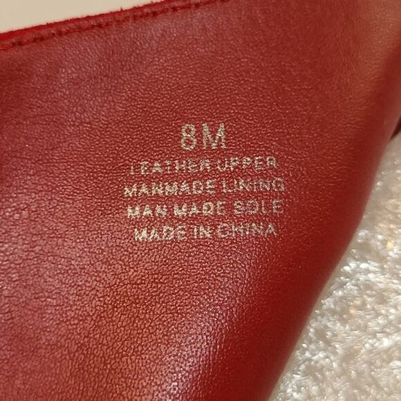 Gianni Bini Halo Red Suede Leather Booties with Bow - 8M - NIB - Picture 6 of 12